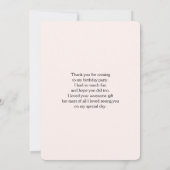 Cute rose Cupcake Unicorn avec Merci Rose (Dos)