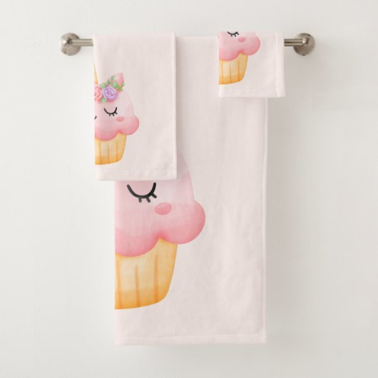 Cute rose Cupcake Unicorn avec Rose (En situation)