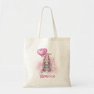 Cute rose Gnome Valentine Sac fourre-tout personna