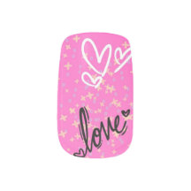 Cute Rose Love Nail Art Design - Coeurs & Doodles