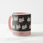 Cute rose Ohio amour motif Mug (Devant gauche)