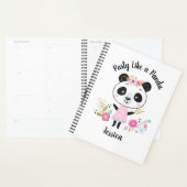 Cute Rose Panda Girl Personnalisée (Devant avec enveloppe)