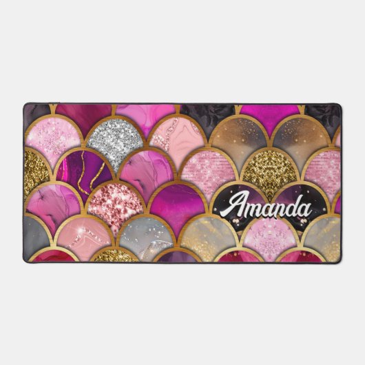 Cute rose rose or sirène échelles girly (Recto)