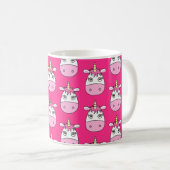 Cute rose Unicorne Mug (Devant droit)