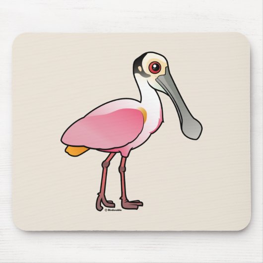 Cute Roseate Spoonbill Muismat (Voorkant)