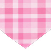 Cute Rosy Pink Plaid Motif petite nappe (Angle)
