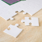 Cute Rosy Posy Potted Flowers Square Jigzaag Puzzl Legpuzzel (Zijkant)