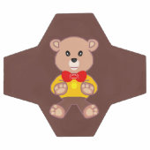 Cute rouge Bowtie Beige Teddy Ours Brown (Plat)