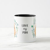 Cute Rouge Poméranienne Wreath Coffee Mug (Centre)