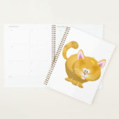 Cute Round Ginger Tabby Cat Planner (Display)