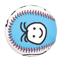 Cute Round Happy Face papa Fathers Day Blue