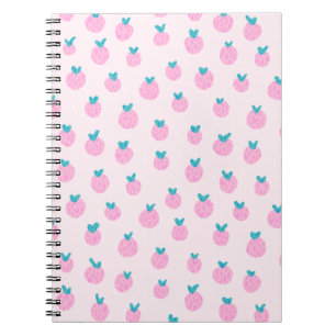 Cute Roze Aardbeiendessin – Kawaii Meisjesachtig Notitieboek
