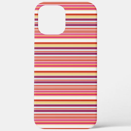 Cute roze bruine strepen Case-Mate iPhone case (Achterkant)