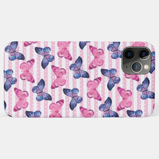 Cute roze Butterflies Case-Mate iPhone Case (Achterkant (horizontaal))