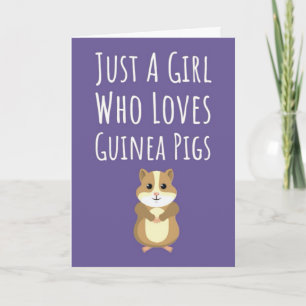 Cute Roze Cavia Kaarten Voor Baby Meisjes Kinderen