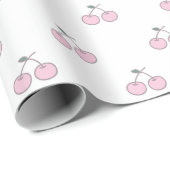 Cute roze cherry gift wrapping cadeaupapier (Rol Hoek)
