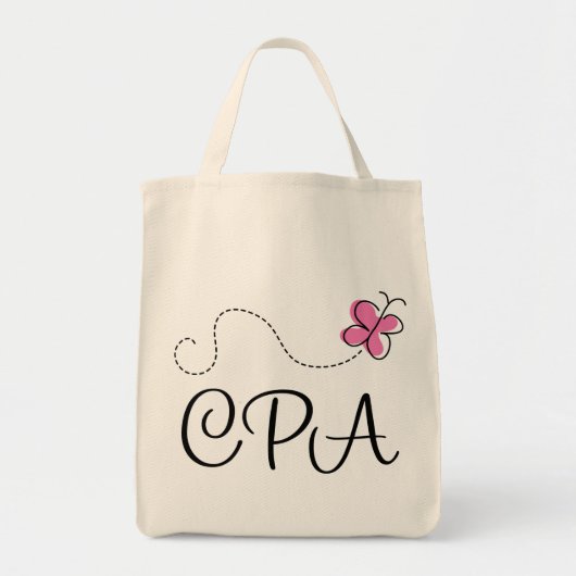 Cute roze CPA Tote Bag (Voorkant)