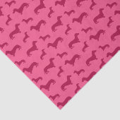 Cute roze dachshundpatroon tissuepapier (Detail)