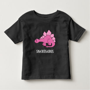 Cute roze dinosaur Snackosaurus Kinder Shirts