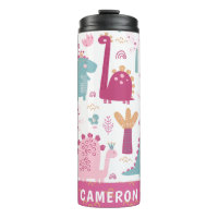 Cute roze dinosaurussen, gepersonaliseerd