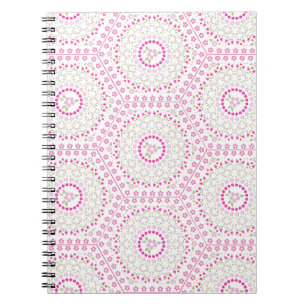 Cute roze Eenvoudig Geometric Whimsical Patroon Notitieboek