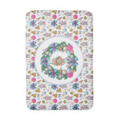 Cute roze en Blue Kerstmis Nutcracker Wreater Badmat (Voorkant Verticaal)