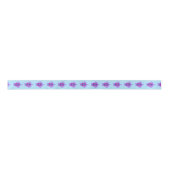 Cute roze en Paars Zee Turtle Pattern on Blue Lint (Voorkant)