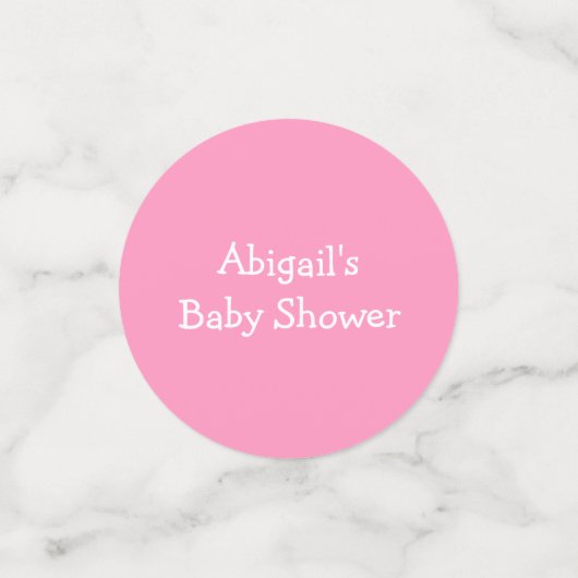 Cute roze en White Lamb Baby shower Confetti (Kleine voorkant)