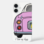 Cute roze figaro auto Case-Mate iPhone case (Achterkant)