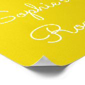 Cute roze flamingo poster (Hoek)