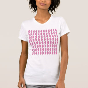 Cute roze Geometric Shapes Block Print Pattern T-shirt