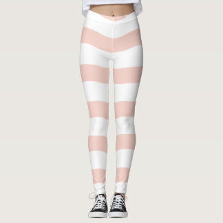 Cute roze golven naadloos patroon|Retro roze ontwe Leggings