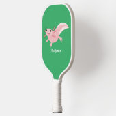 Cute roze happy axolotl pickleball paddle (Links)