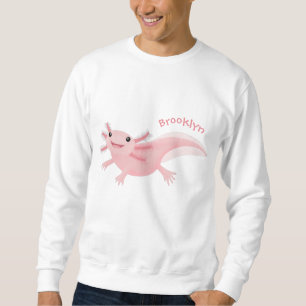 Cute roze happy axolotl trui