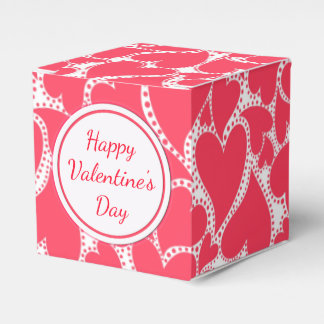Cute roze harten bedankdoosjes