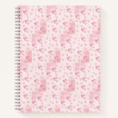 Cute roze harten notitieboek (Voorkant)
