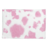 Cute roze Koe Druk Western Rodeo Monogram af Kussensloop (Achterkant)