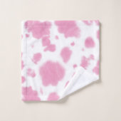 Cute roze Koe Druk Westerne Rodeo af Bad Handdoek (Wasdoekje)