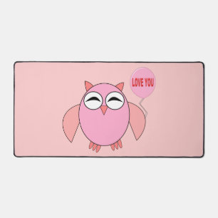 Cute roze liefde je baart bureaumat