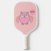 Cute roze liefde je baart pickleball paddle (Voorkant)
