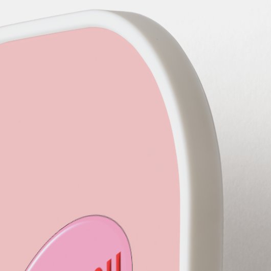 Cute roze liefde je baart pickleball paddle (Links Detail)