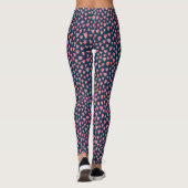 Cute roze Love Heart Patroon Leggings (Achterkant)