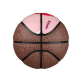 Cute roze lychee cartoon afbeelding basketbal (Rechts)