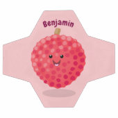 Cute roze lychee cartoon afbeelding voetbal (Enkel)