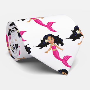 Cute roze mermaid Thunder_Cove Stropdas