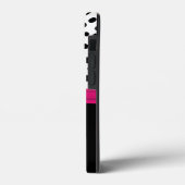 Cute roze neushoorn en pooldots Case-Mate iPhone case (Achterkant / Links)