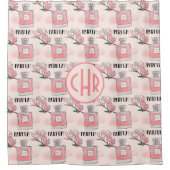 Cute roze parfums | Parfum | Floral | Monogram Douchegordijn (Voorkant)