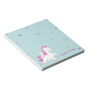 Cute roze, persoonlijk geïndividualiseerde Magica Notitieblok