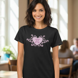 Cute Roze Pi in een Hart T-Shirt