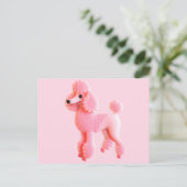 Cute Roze Podle Briefkaart (Staand voorkant)